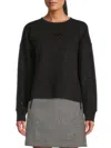 Dkny Women's Logo Embellished Sweatshirt In Black