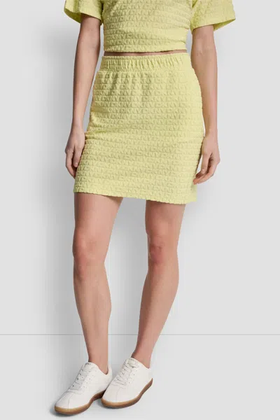 Dkny Women's Logo Jacquard Pull-on Skirt In Green