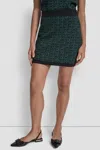 Dkny Women's Logo Jacquard Short Skirt In Green