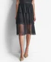 Dkny Studded Mini Skirt In Black