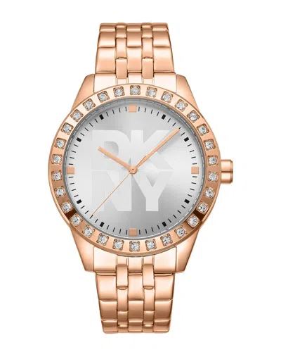 Dkny Women's Logo Watch In Gold