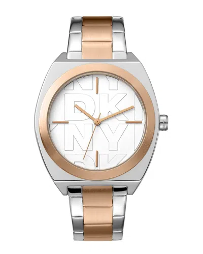 Dkny Women's Logo Watch In Gold