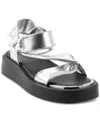 Dkny Platform Sandal In Silver