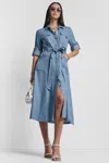 Dkny Roll Tab Cargo Dress In Blue