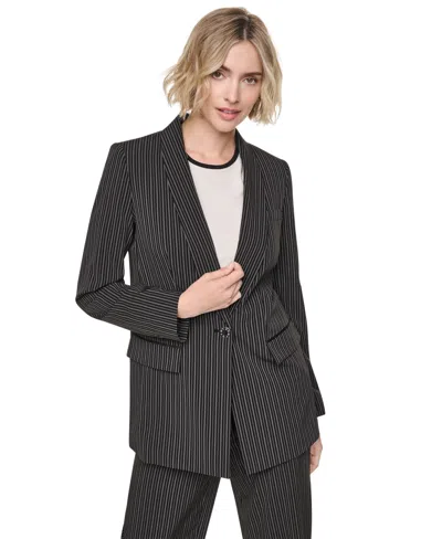 Dkny Women's Long-sleeve Everyday Stretch Blazer In Multi