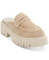 Dkny Women's Luna Slip-on Lug Platform Penny Loafer Mules In Beige