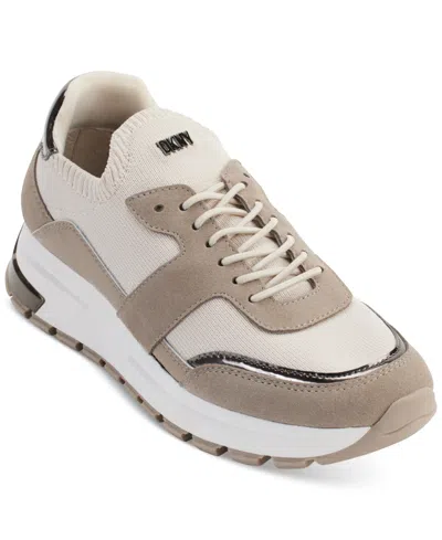 Dkny Women's Maida Lace-up Low-top Running Sneakers In Multi