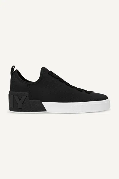 Dkny Maize Knit Sneaker In Black