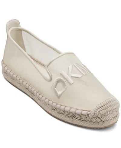 Dkny Women's Mallandra Logo Slip-on Espadrille Flats In Neutral