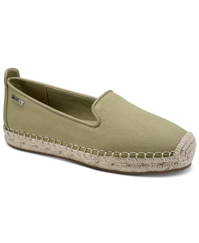 Dkny Women's Mallandra Slip-on Espadrille Flats In Green