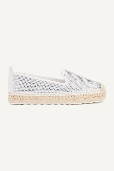 Dkny Women's Mally Rhinestone Espadrille In White