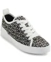 Dkny Mar Sneaker In White And Black
