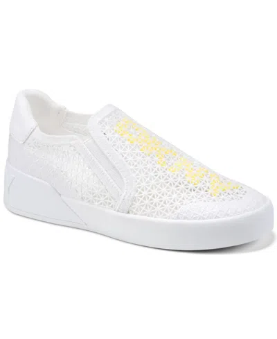 DKNY WOMEN'S MARTA KNIT SLIP-ON SNEAKERS
