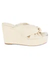 Dkny Women's Maryn Twist Wedge Sandals In Bone