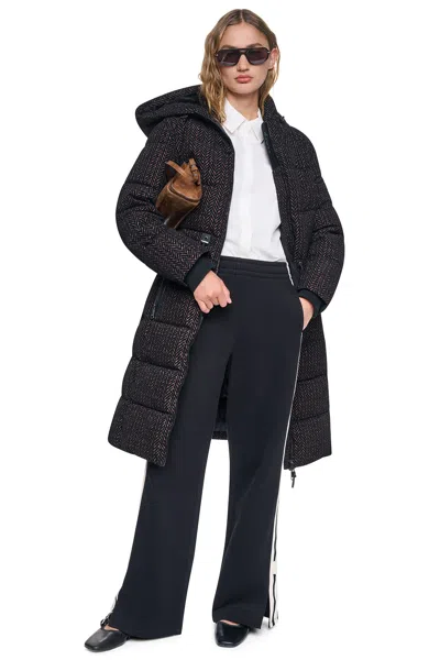 Dkny Women's Maxi Puffer Jacket Coat With Hood In Brown