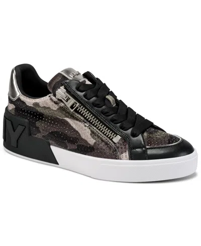 Dkny Women's Mei Lace-up Sneakers In Black