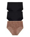 Dkny Women's Micro Brief Underwear 3 Pack In Black
