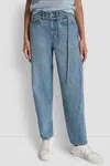Dkny Women's Mid-rise Barrel Jeans In Blue