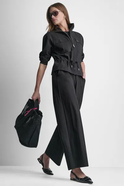Dkny Women's Mid-rise Pull-on Pants In Black