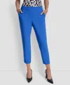 Dkny Women's Mid-rise Straight-leg Ankle Pants In Blue
