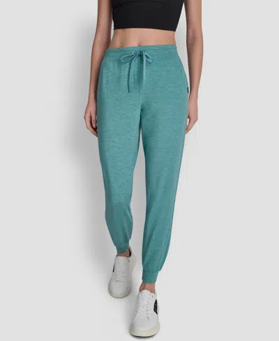 Dkny Women's Mid-rise Wide Leg Pants In Green