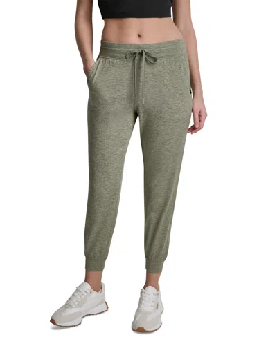 Dkny Women's Mid-rise Wide Leg Pants In Green