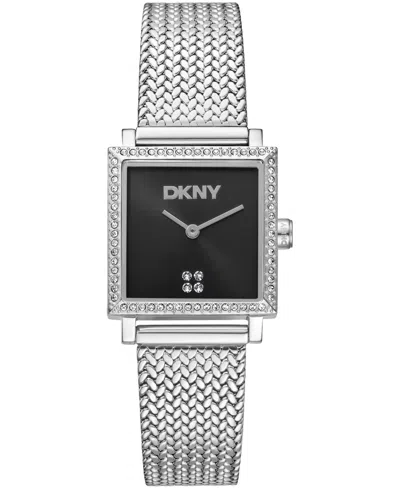 Dkny Women's Milanese Quartz Stainless Steel Bracelet Watch 24x31mm In Gray