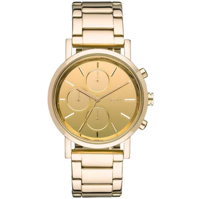 Dkny Women's Mirror Gold Tone Dial Watch