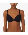 Dkny Table Tops Underwire Plunge Bra In Black