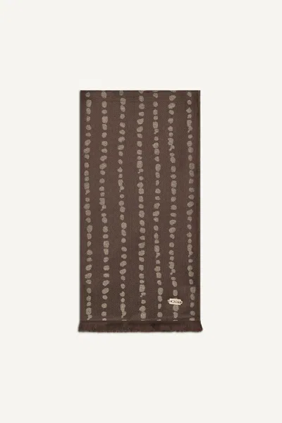 Dkny Women's Modern Dot Metallic Wrap In Brown