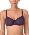Dkny Modern Lace Unlined Demi Bra In Blue