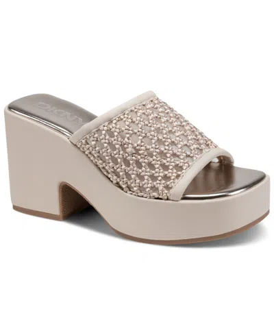 Dkny Women's Multan Platform Dress Sandals In Neutral