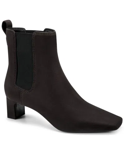 Dkny Women's Mylie Square Toe Block Heel Chelsea Booties In Brown