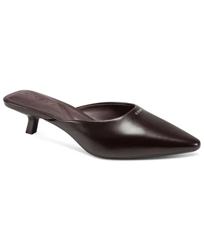 Dkny Women's Nabil Mule Kitten Heel Pumps In Black
