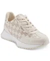 Dkny Women's Naples Monogram Low-top Sneakers In Bone