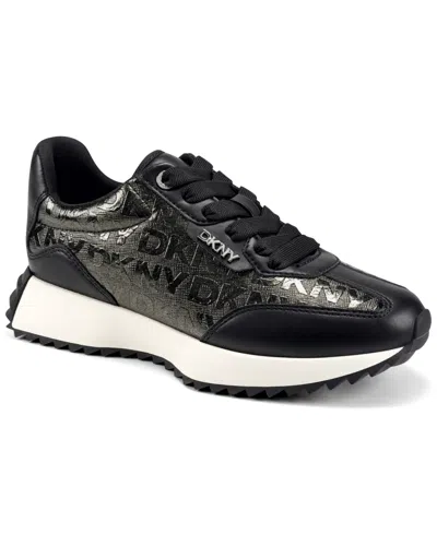 Dkny Women's Naples Lace Up Sneakers In Black