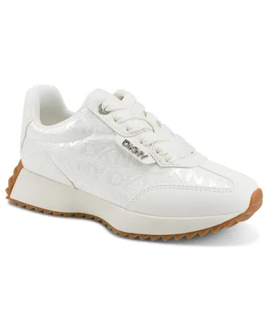 Dkny Women's Naples Lace Up Sneakers In White