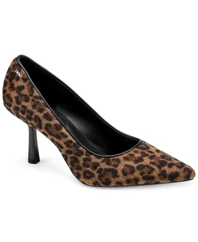 Dkny Women's Natrona Slip-on Mid Pumps In Brown