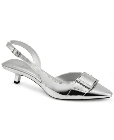 Dkny Women's Naylor Slingback Pumps In Silver