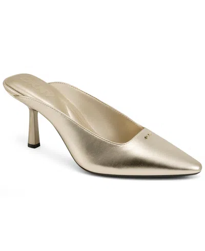 Dkny Women's Netta Slip-on Mule Pumps In Silver