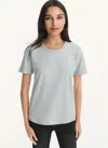 Dkny Women's New Rhinestone T-shirt In Heather Grey