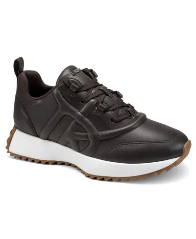 Dkny Women's Nix Lace-up Sneakers In Brown
