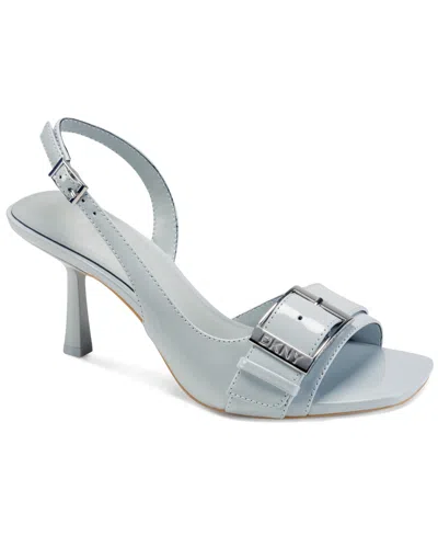 Dkny Women's Nolana Square Toe Dress Sandals In White