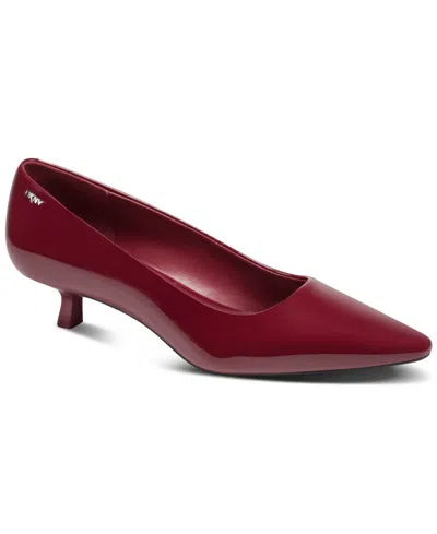 Dkny Women's Noreen Kitten Heels In Red