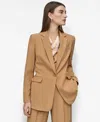 Dkny Women's Notched Collar One-button Blazer