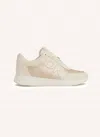 Dkny Women's Oaks Logo Lace Up Sneaker In Bone In Multi