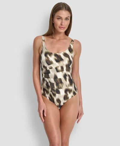 Dkny Starburst Swimsuit In Multi