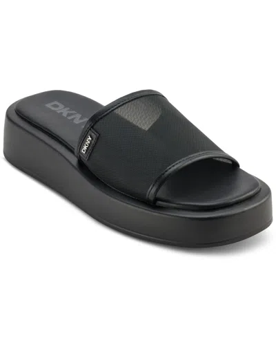 Dkny Women's Orion Mesh Platform Sandals In Black