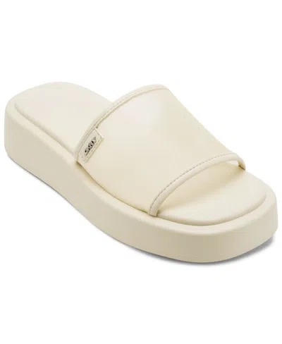 Dkny Women's Orion Mesh Platform Slide In Sand