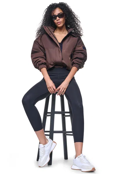 Dkny Women's Oversized Hooded Memory Jacket In Brown